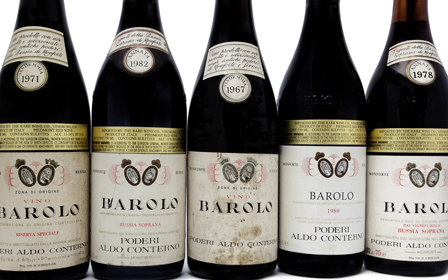 '37-'99 Aldo Conterno Tasting at Perbacco in SF.